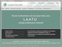 Tablet Screenshot of laatulaude.com